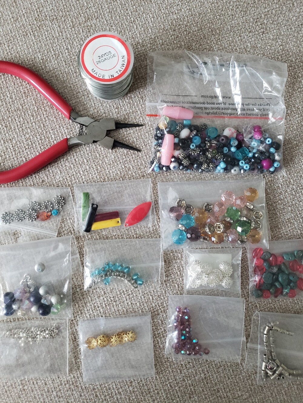 Beading Materials And Various Beads